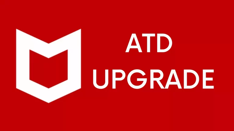 Advanced Threat Defense ATD Upgradation