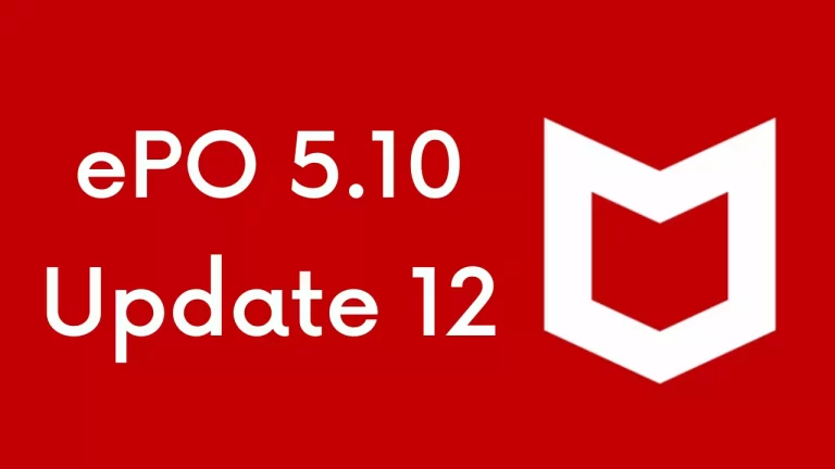 McAfee ePO 5.10 Cumulative Update 12
