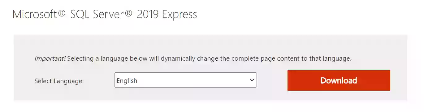 SQL Express Server Download