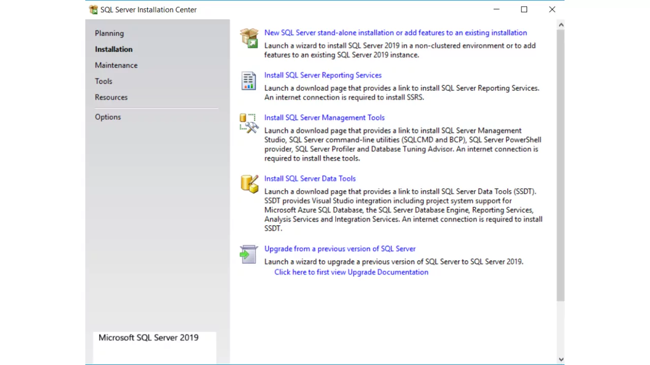 Install SQL Express Edition