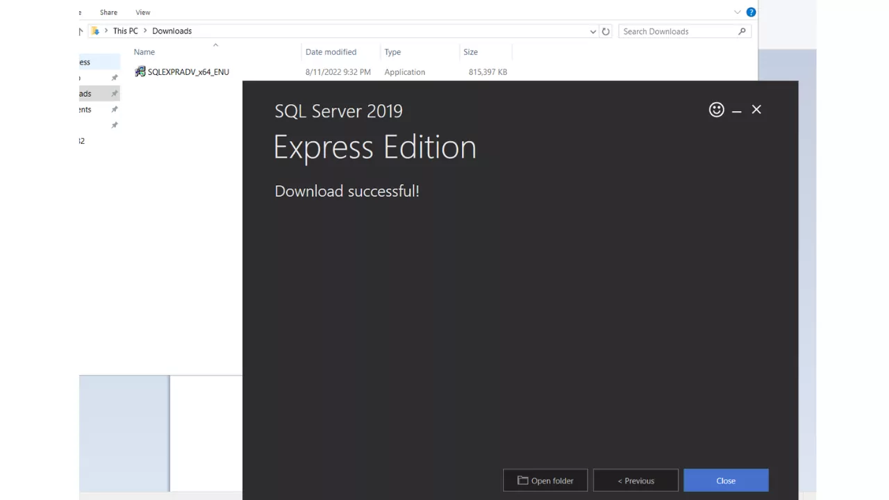 SQL Server Expres Download local system