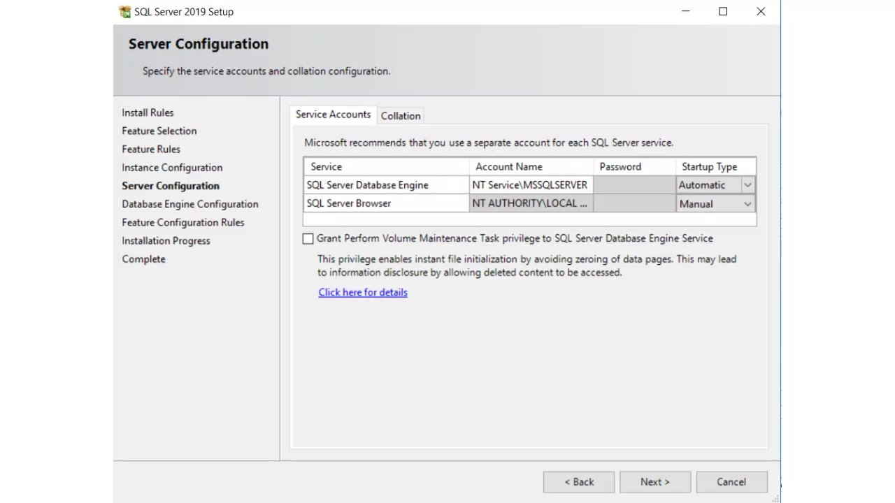 SQL Server Expres Services