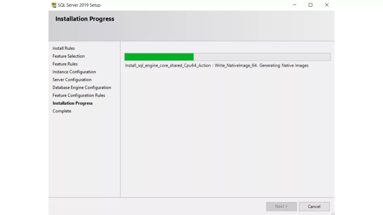 SQL Server Expres installation in windows