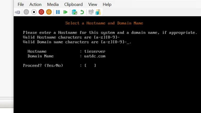 set hostname and FQDN in TIE Server