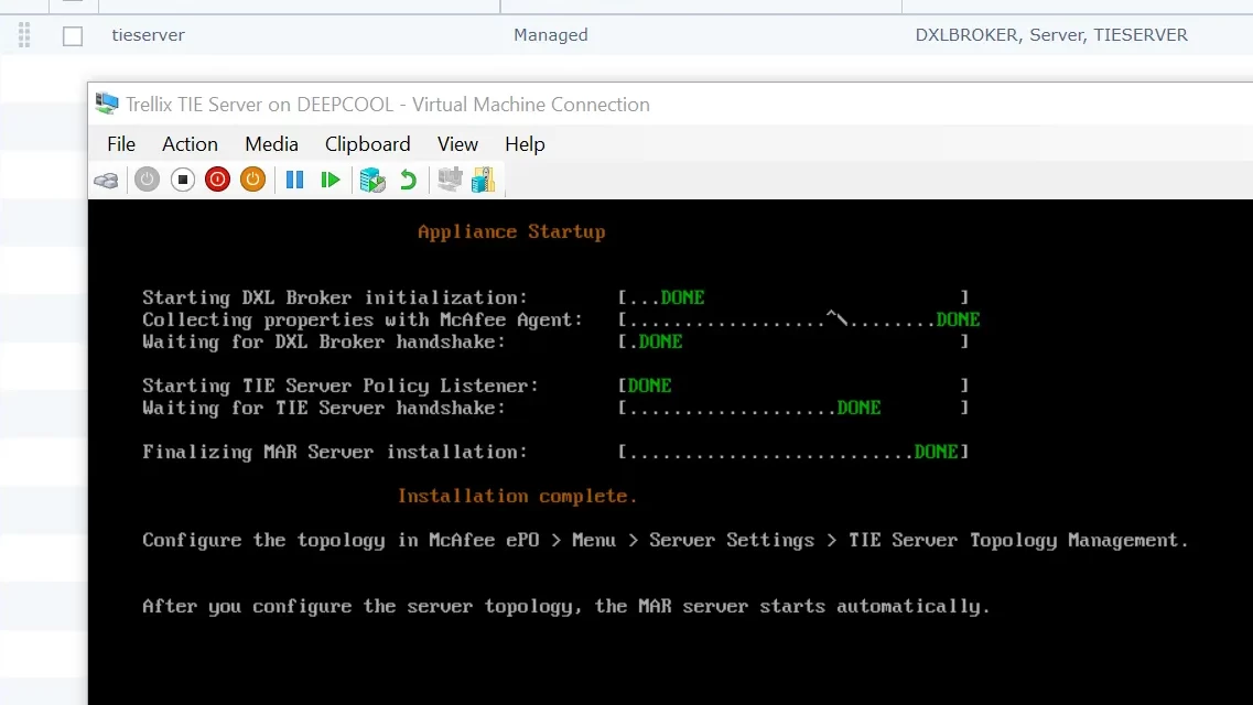 tie server installation
