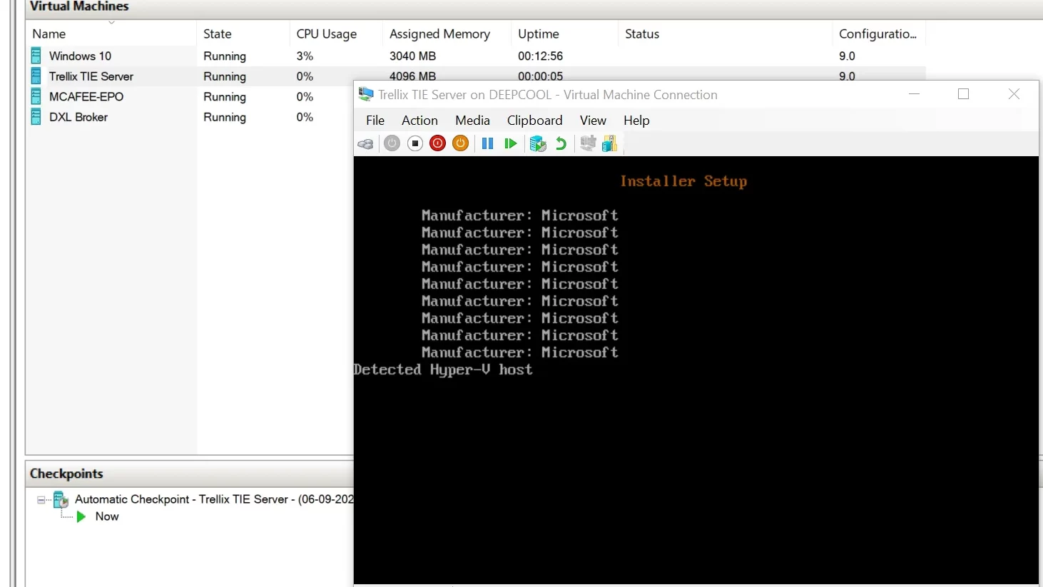 threat intelligence exchange installation vmware